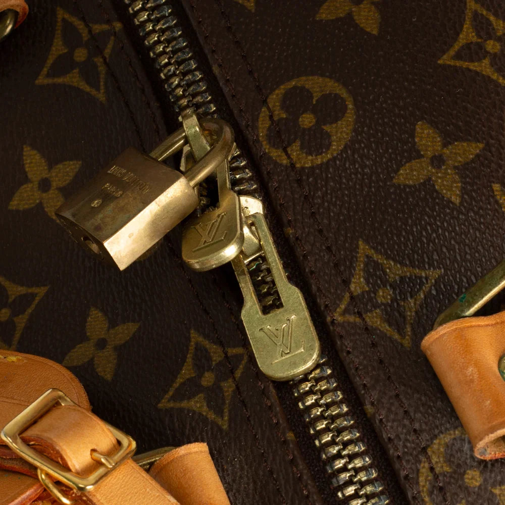 Keepall 50 Vintage en toile monogram marron