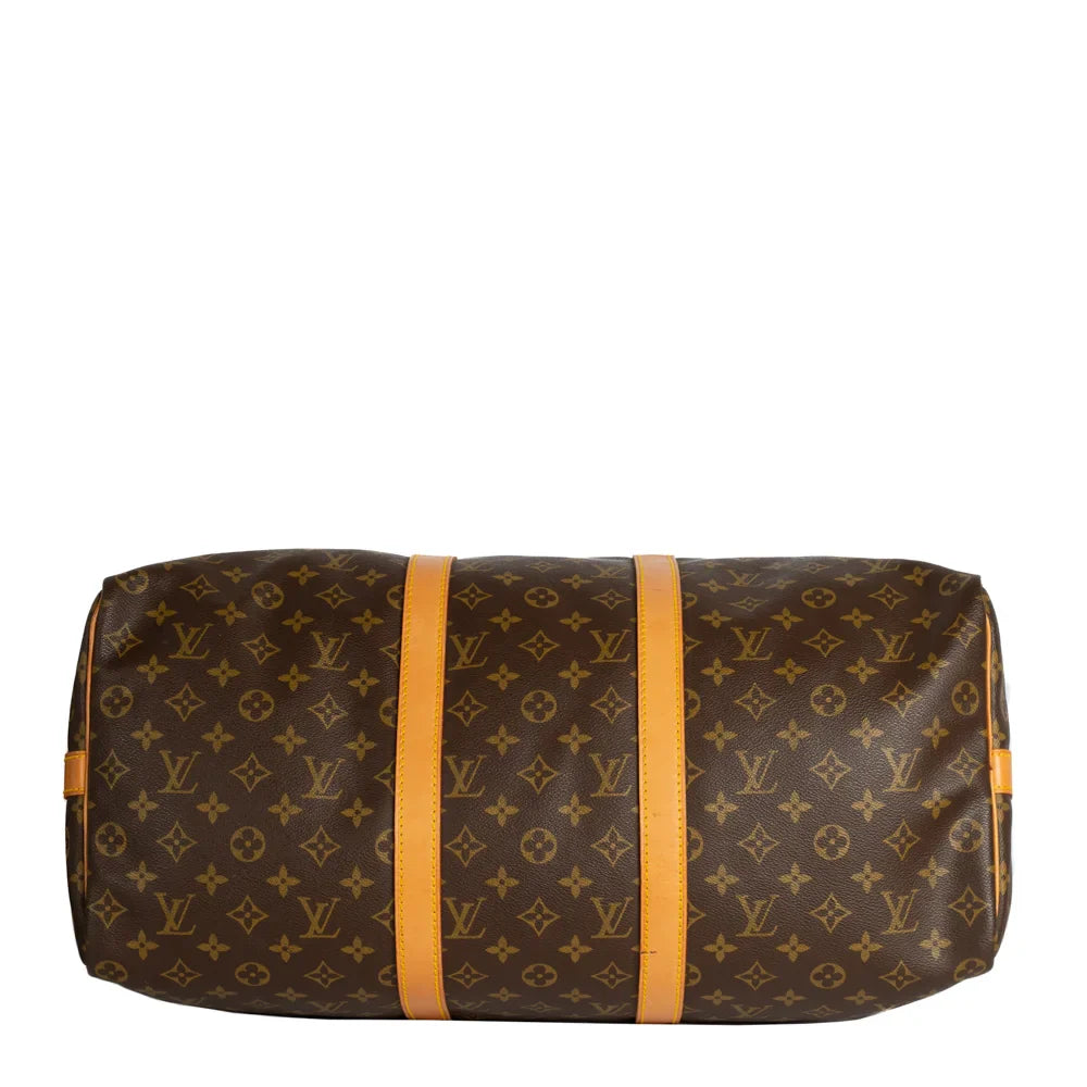 Keepall 50 Vintage en toile monogram marron