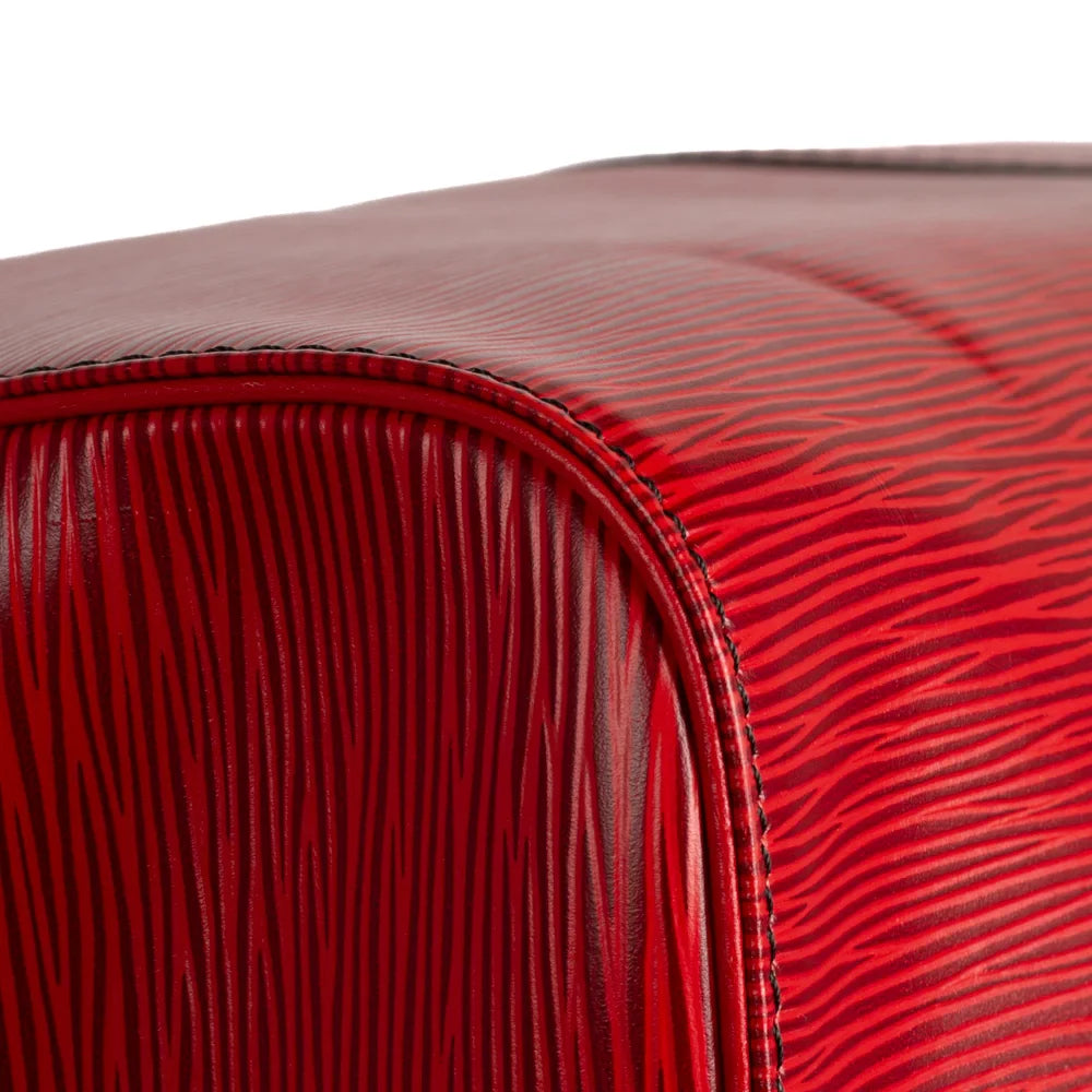 Keepall 60 Vintage en cuir épi rouge