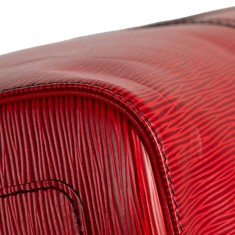 Keepall 60 Vintage en cuir épi rouge
