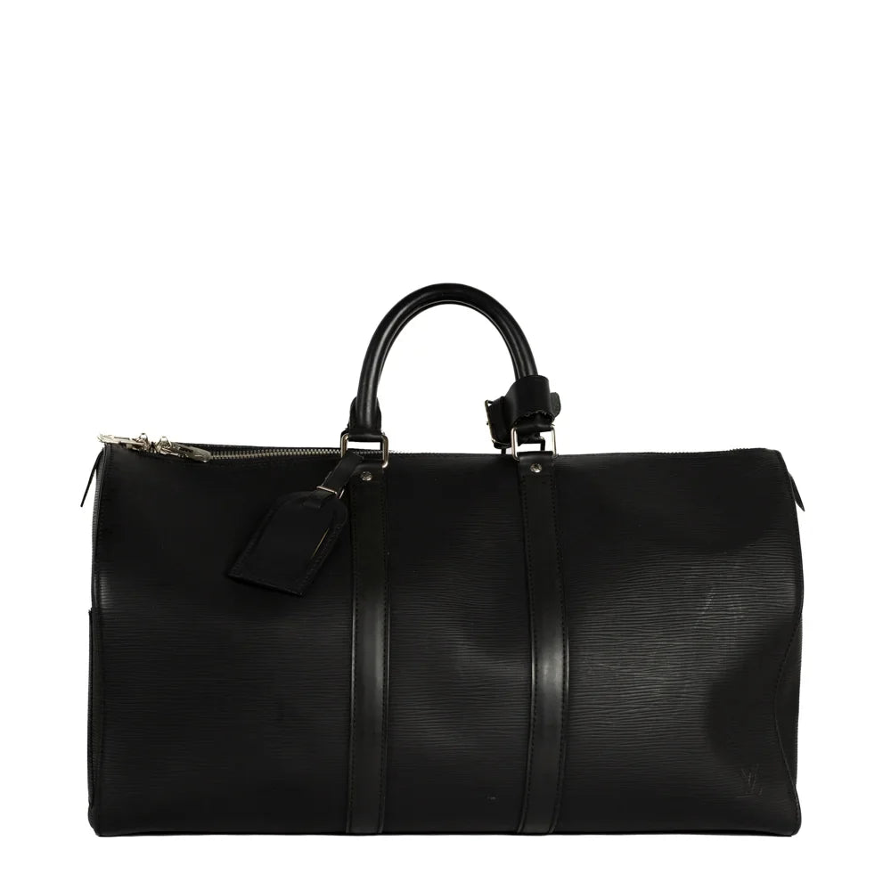 Keepall 45 Vintage en cuir épi noir