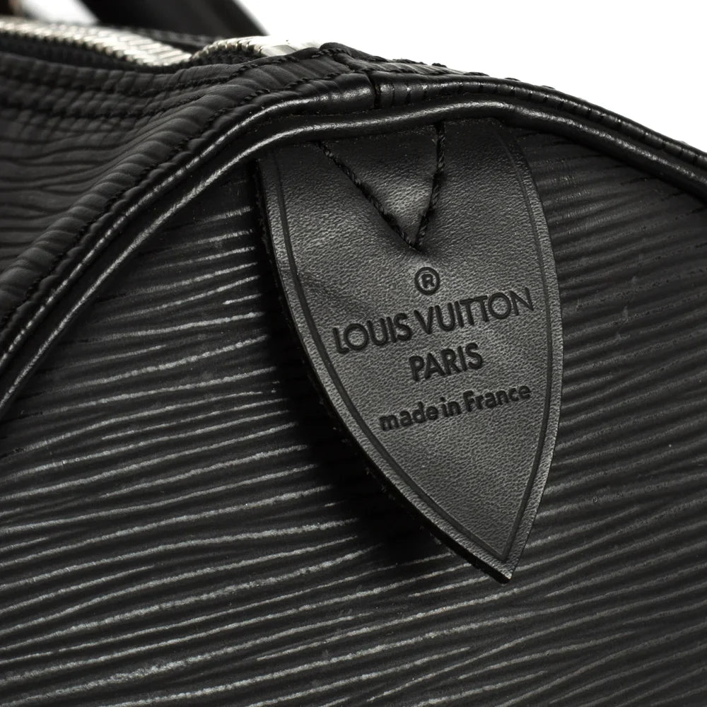 Keepall 45 Vintage en cuir épi noir