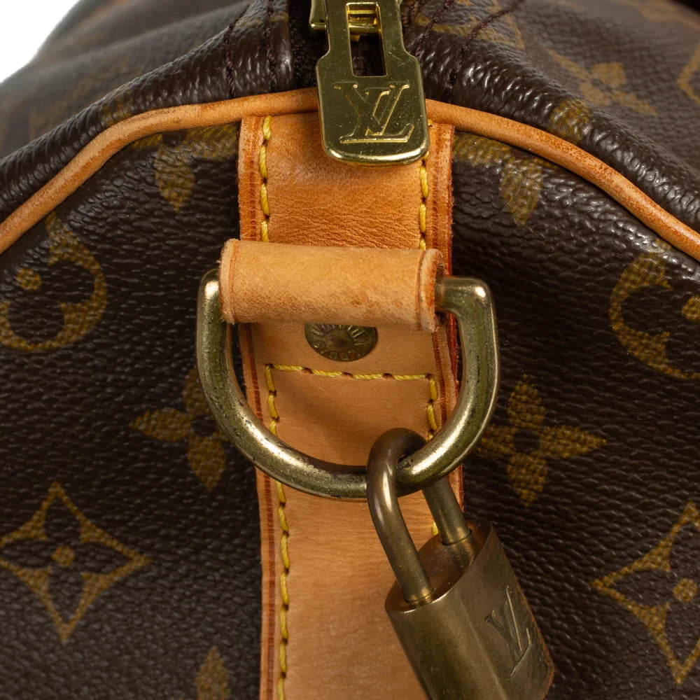 Keepall 50 Vintage en toile monogram marron
