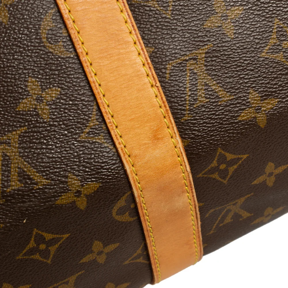 Keepall 50 Vintage en toile monogram marron