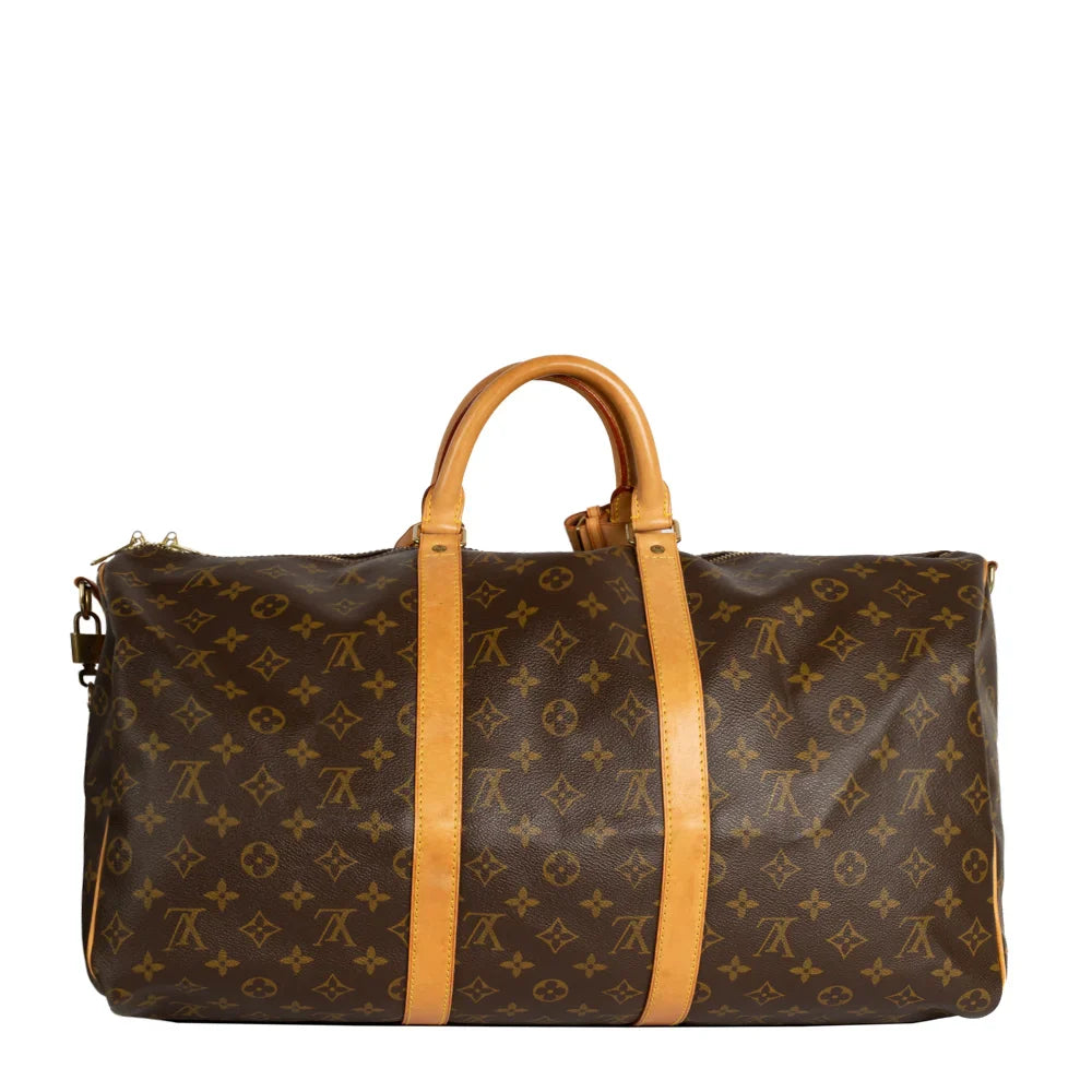 Keepall 50 Vintage en toile monogram marron