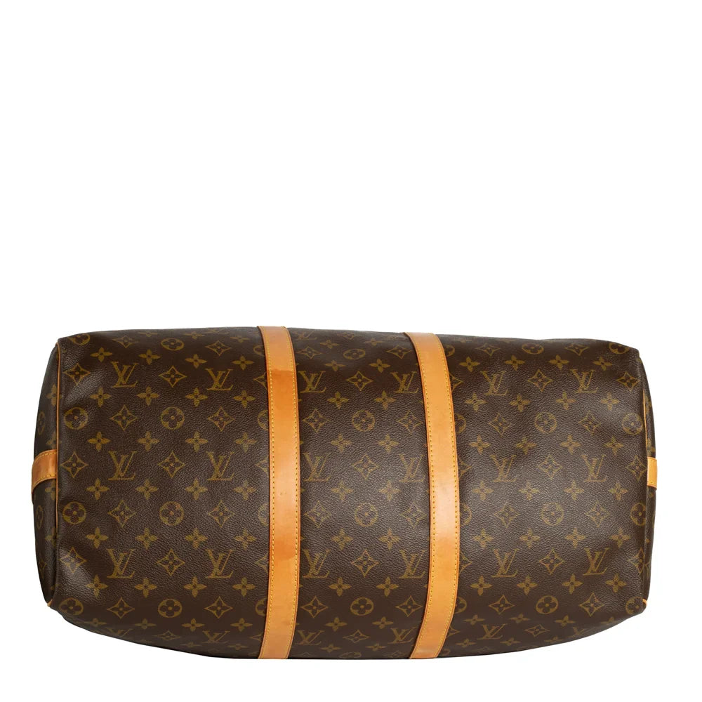 Keepall 50 Vintage en toile monogram marron