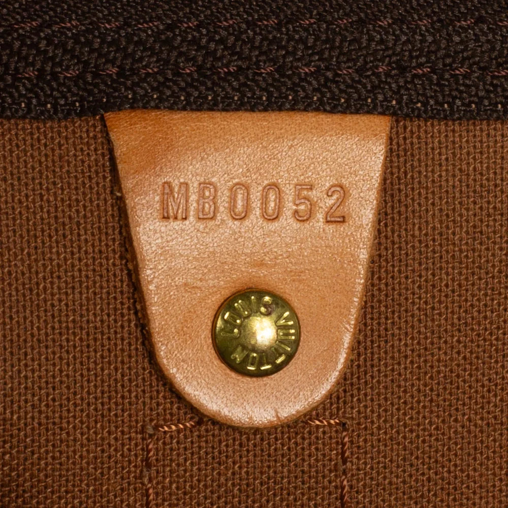 Keepall 50 Vintage en toile monogram marron
