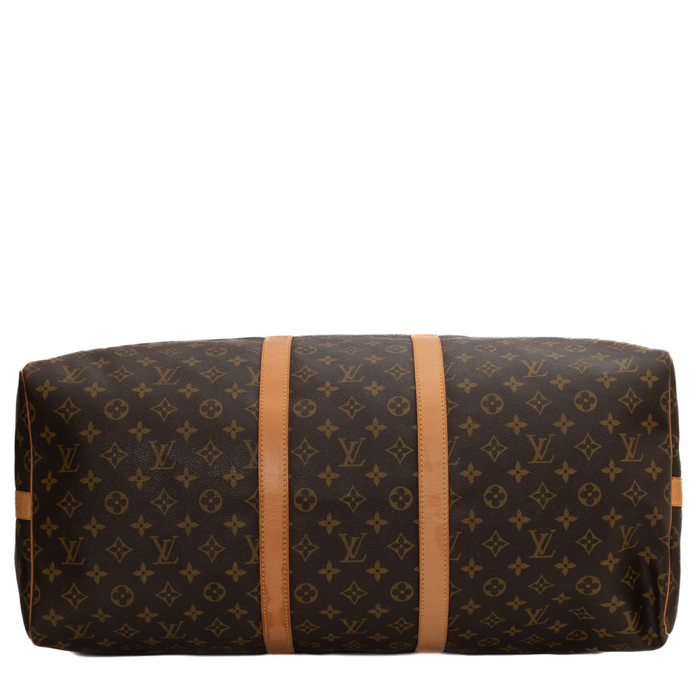 Keepall 55 Vintage en toile monogramme marron