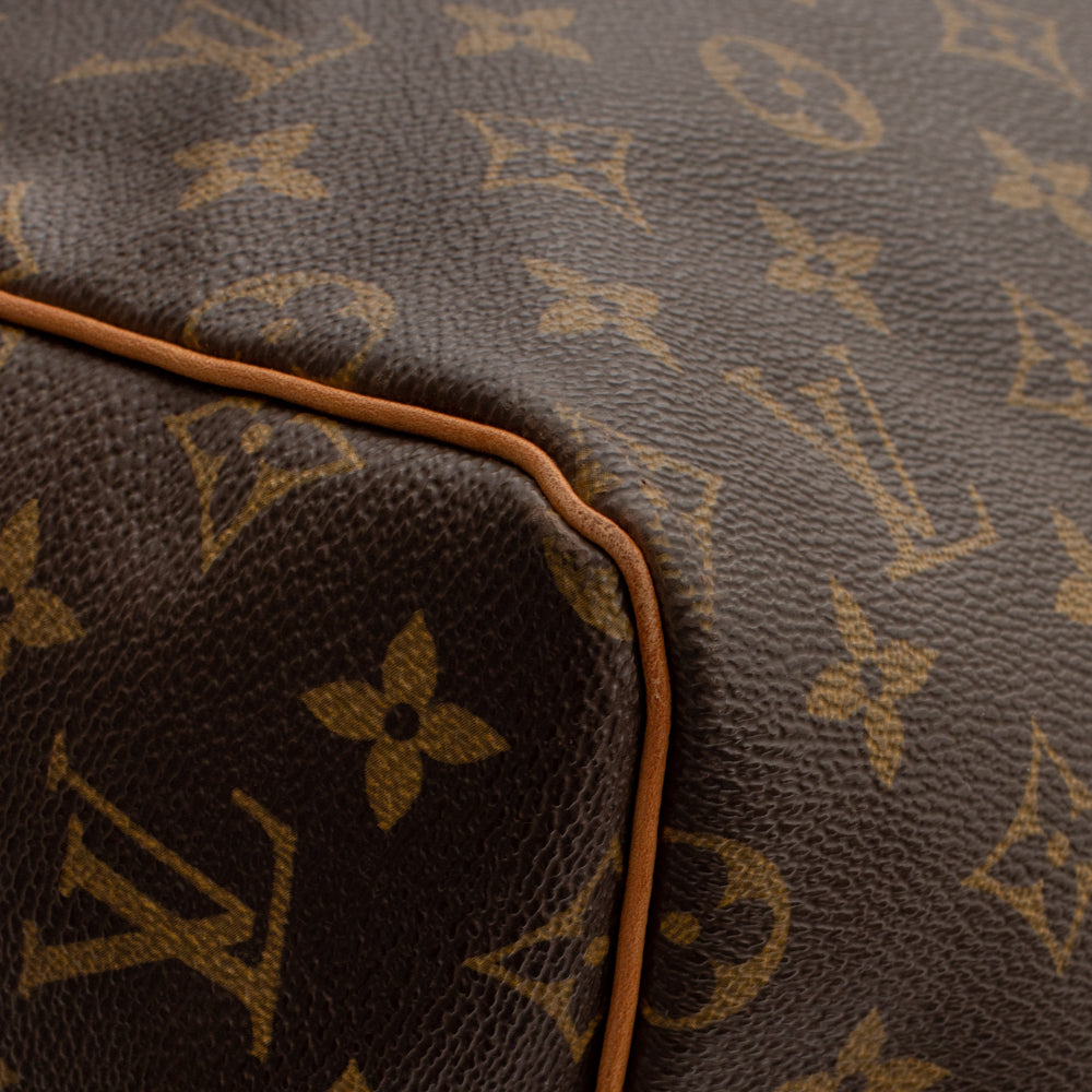 Keepall 55 Vintage en toile monogramme marron