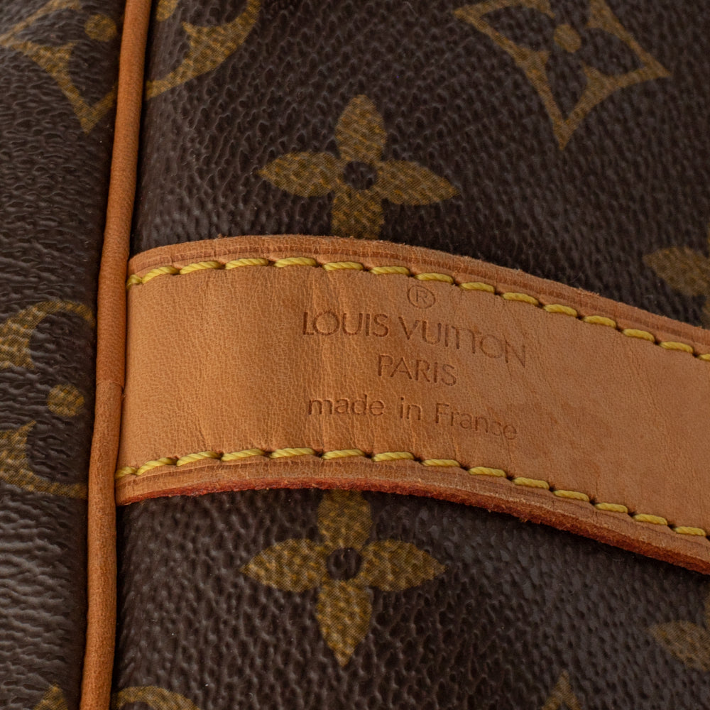 Keepall 55 Vintage en toile monogramme marron