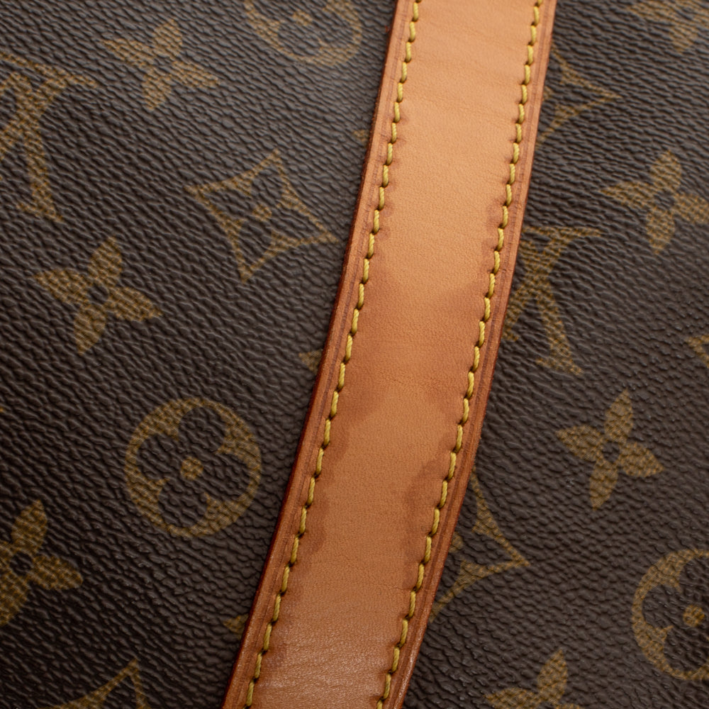 Keepall 55 Vintage en toile monogramme marron