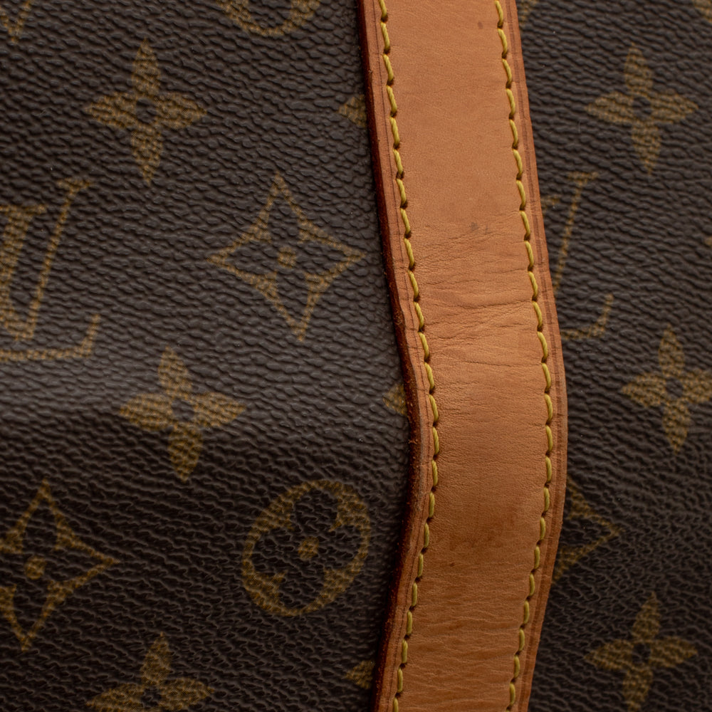 Keepall 55 Vintage en toile monogramme marron