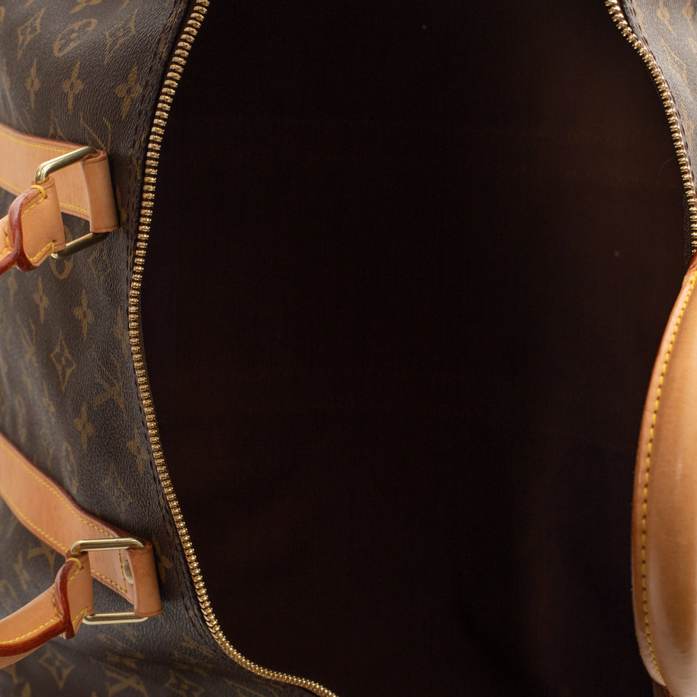 Keepall 55 Vintage en toile monogramme marron