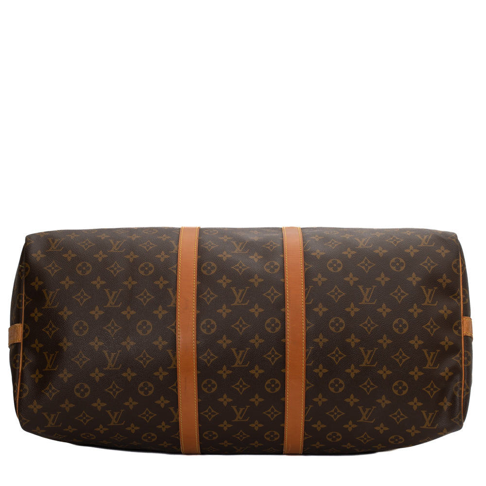 Keepall 55 Vintage en toile monogramme marron