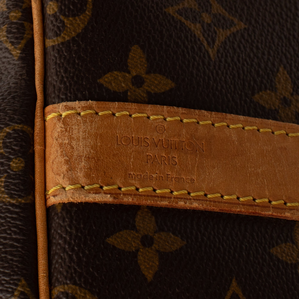 Keepall 55 Vintage en toile monogramme marron