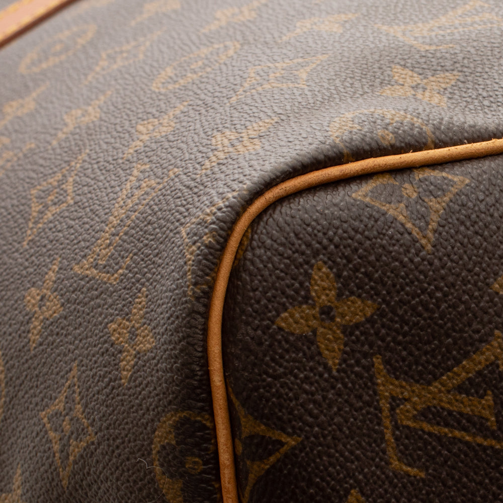 Keepall 55 Vintage en toile monogramme marron