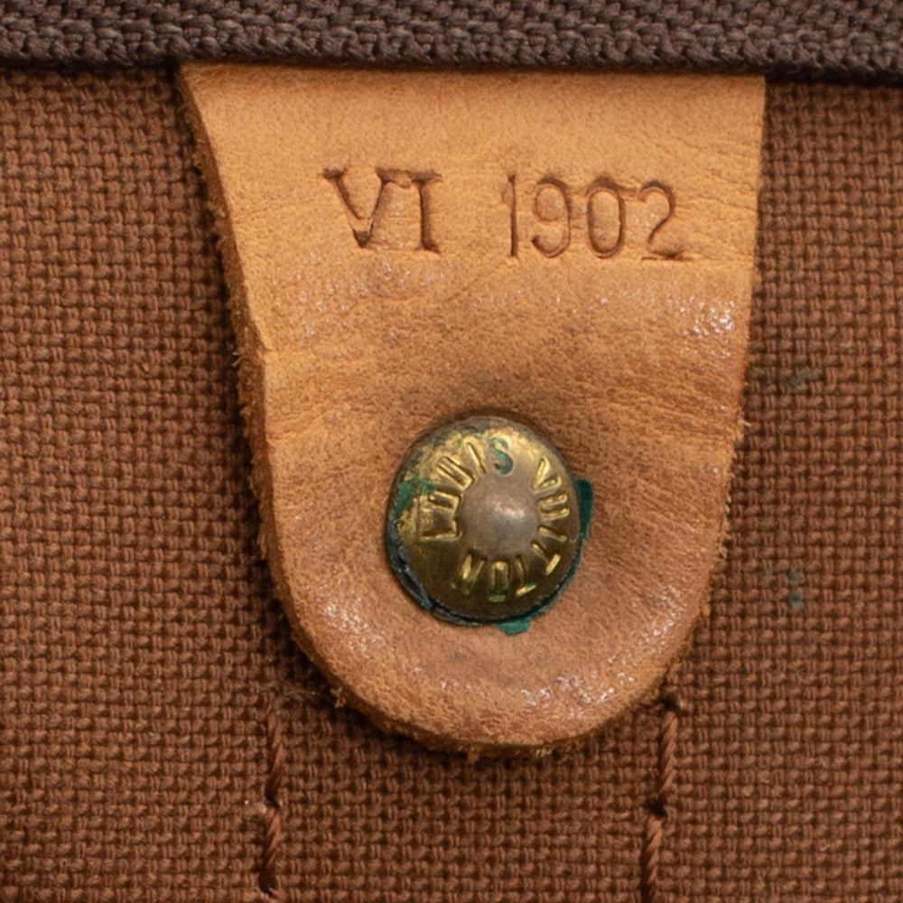 Keepall 55 Vintage en toile monogramme marron