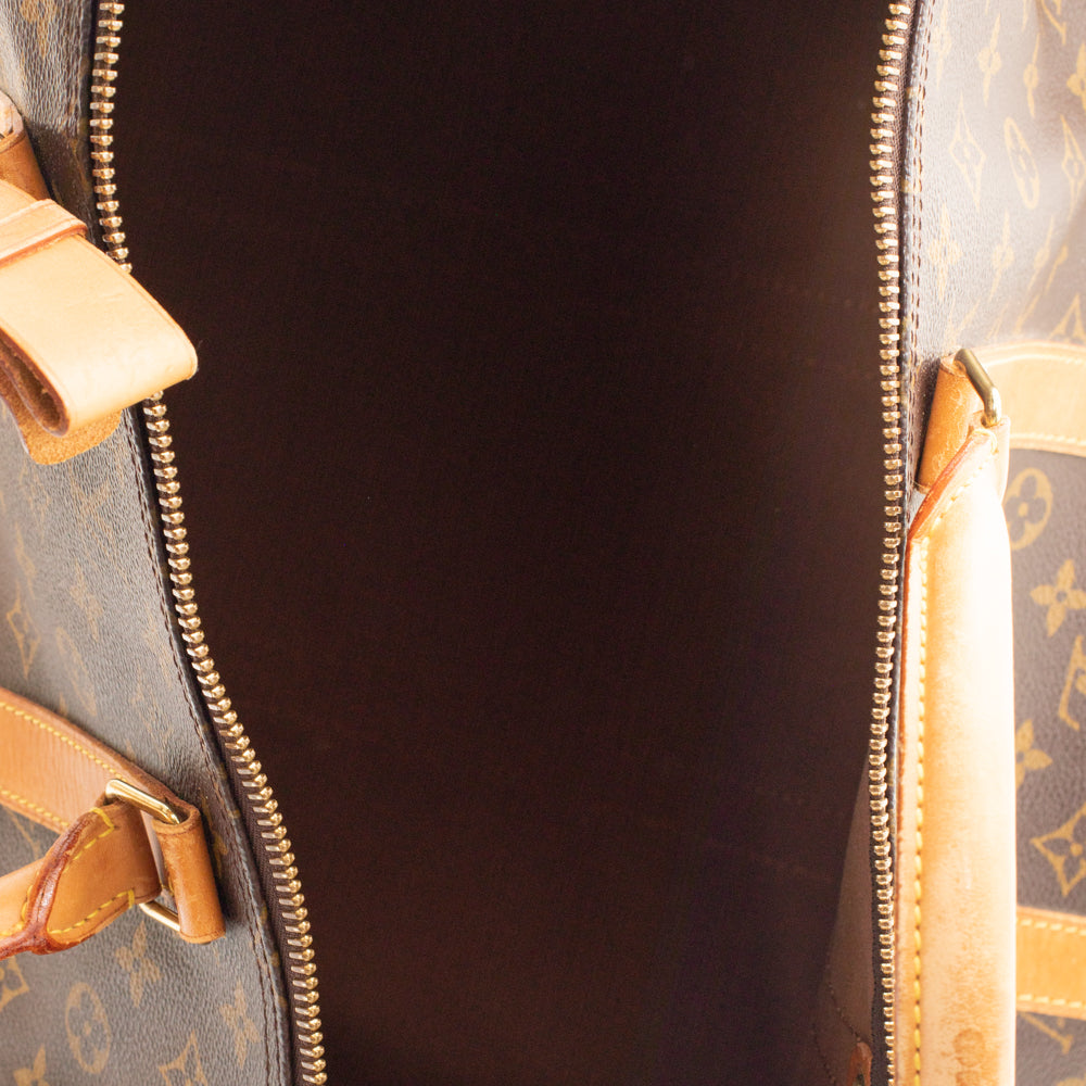 Keepall 55 Vintage en toile monogramme marron