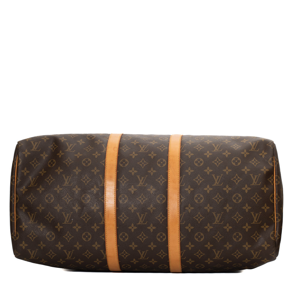 Keepall 55 Vintage en toile monogramme marron