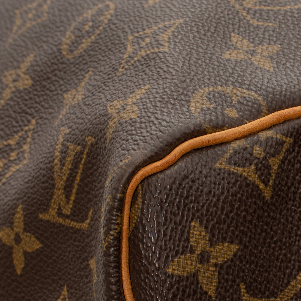 Keepall 55 Vintage en toile monogramme marron