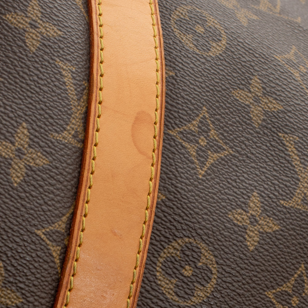 Keepall 55 Vintage en toile monogramme marron