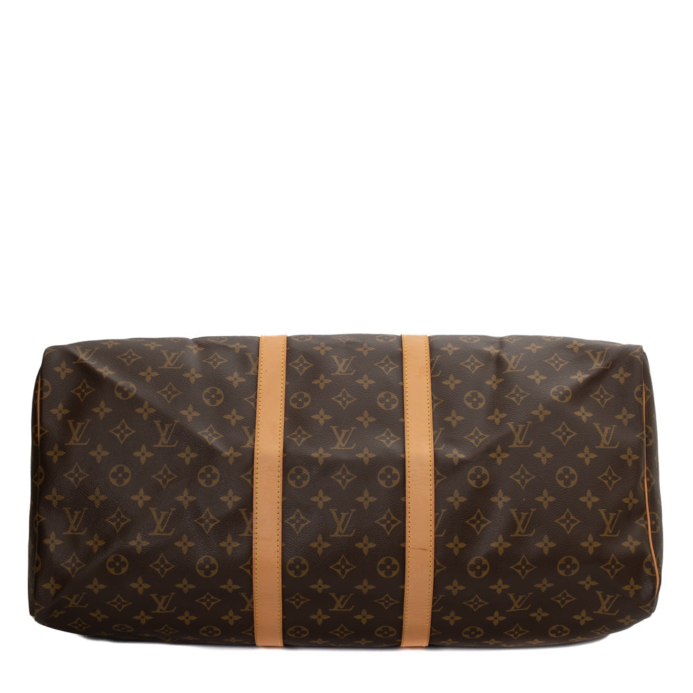 Keepall 55 Vintage en toile monogramme marron