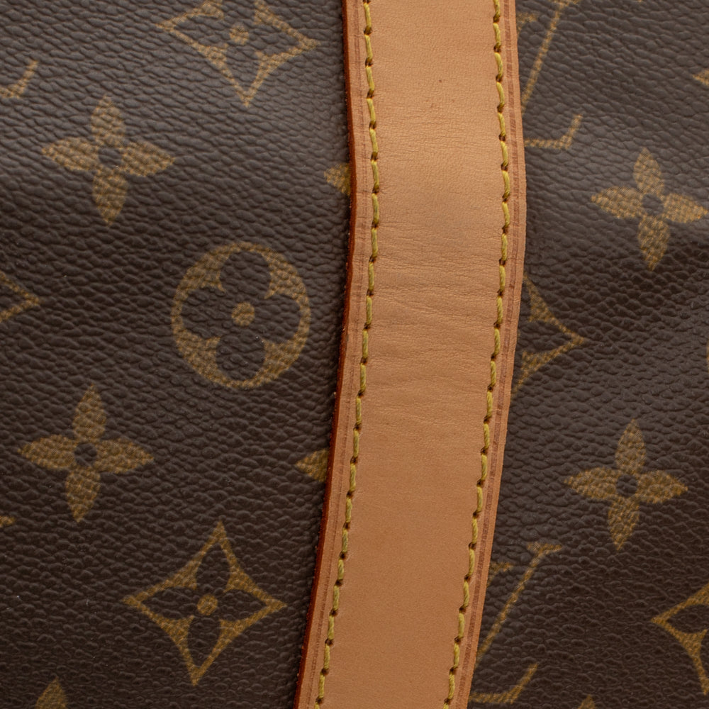 Keepall 55 Vintage en toile monogramme marron