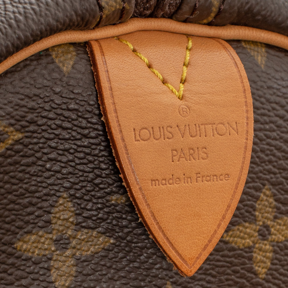 Keepall 55 Vintage en toile monogramme marron