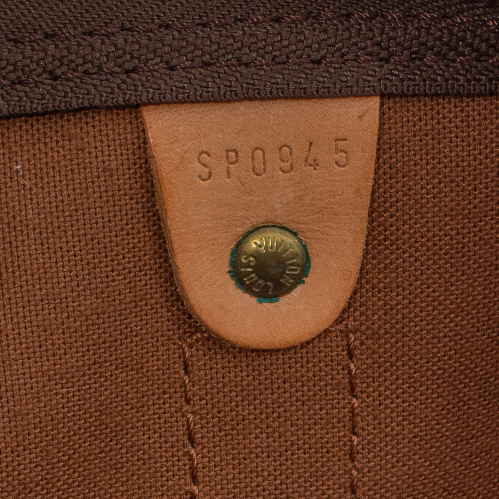 Keepall 55 Vintage en toile monogramme marron