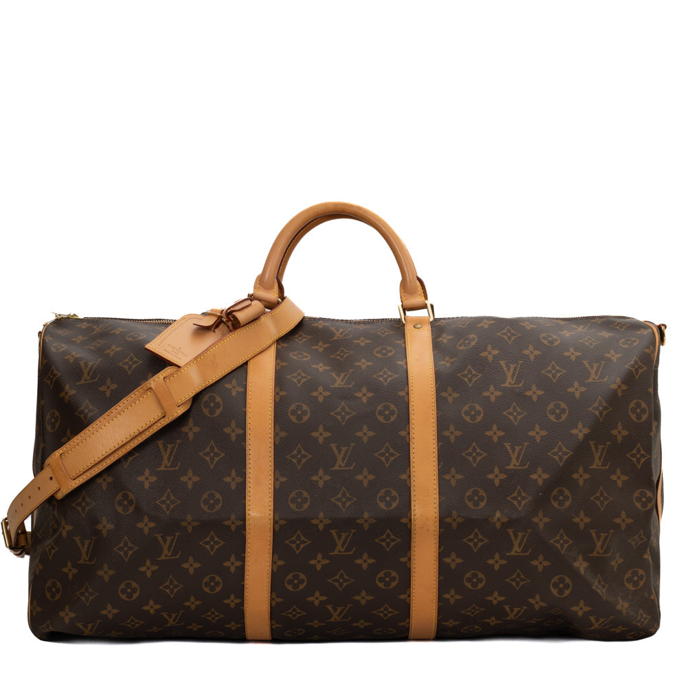 Keepall 60 Vintage en toile monogramme marron