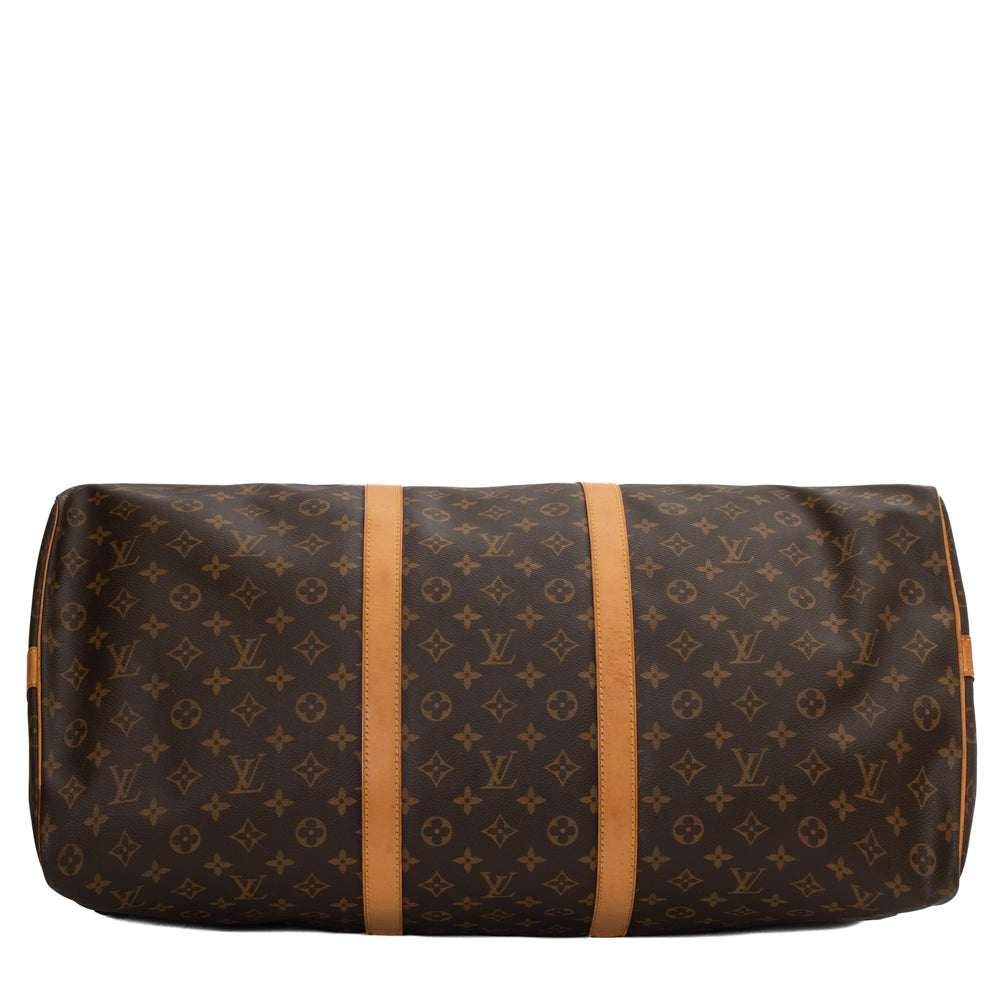 Keepall 60 Vintage en toile monogramme marron