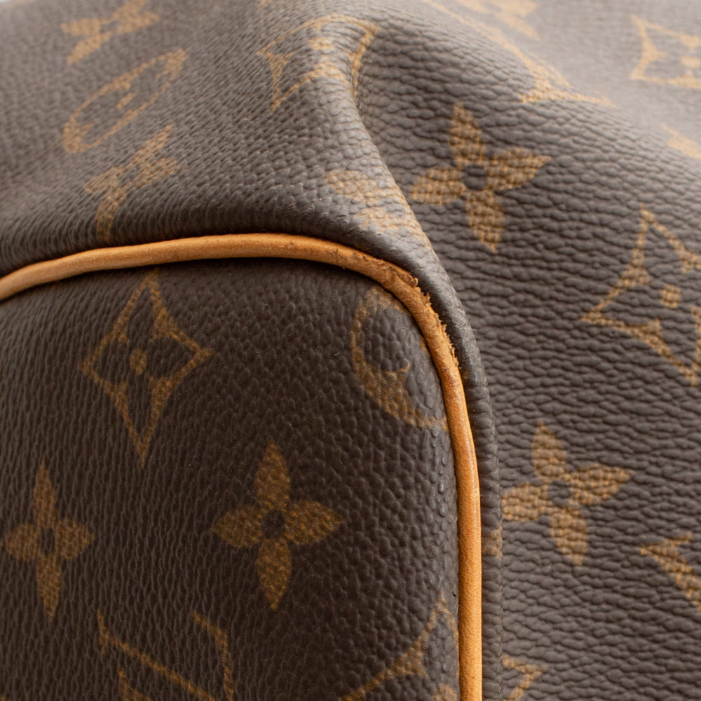Keepall 60 Vintage en toile monogramme marron