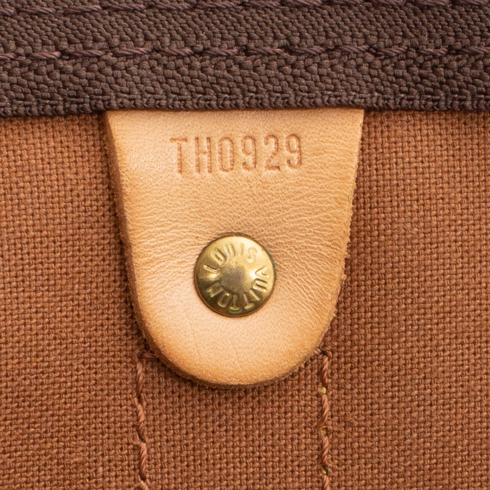 Keepall 60 Vintage en toile monogramme marron