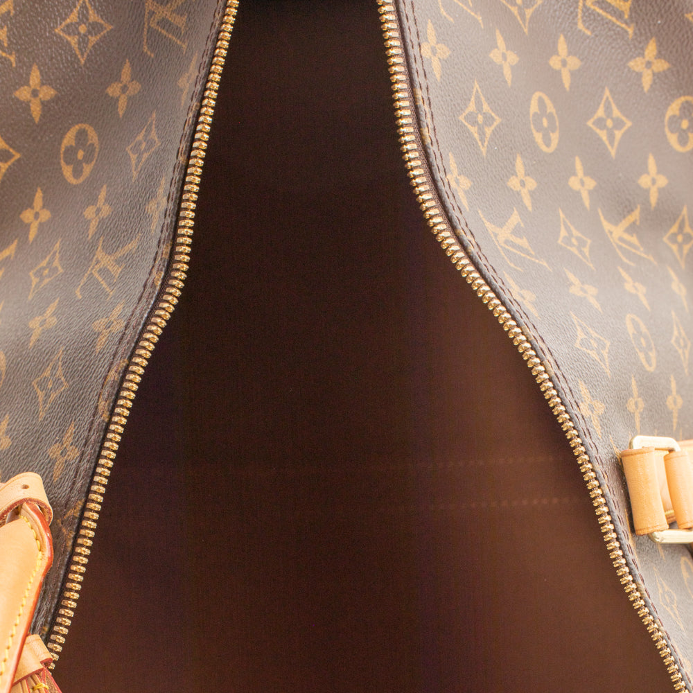 Keepall 60 Vintage en toile monogramme marron