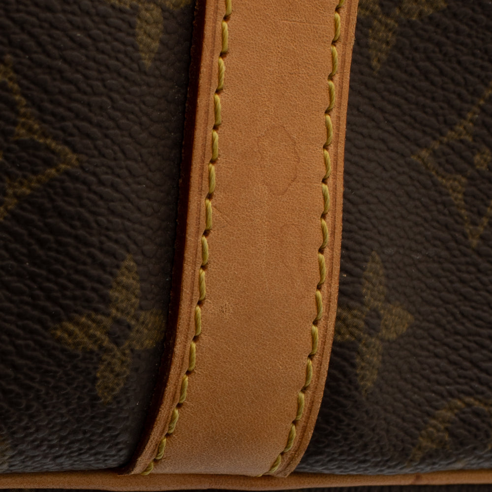 Keepall 60 Vintage en toile monogramme marron