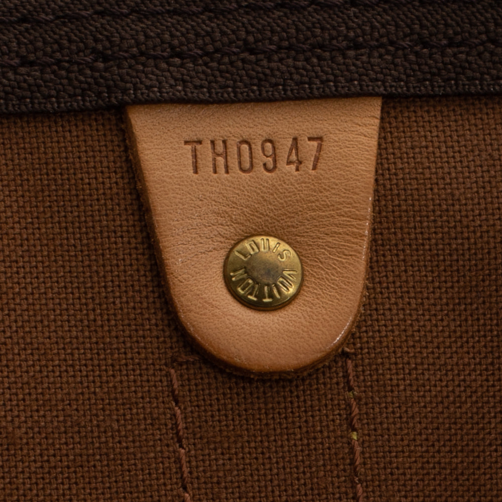 Keepall 60 Vintage en toile monogramme marron