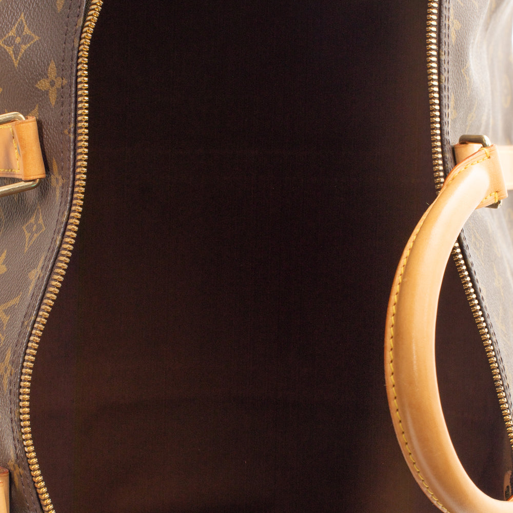 Keepall 60 Vintage en toile monogramme marron