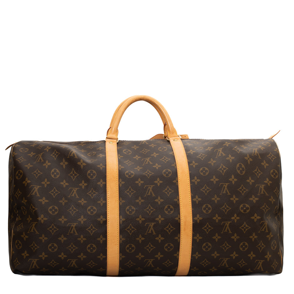 Keepall 60 Vintage en toile monogram marron