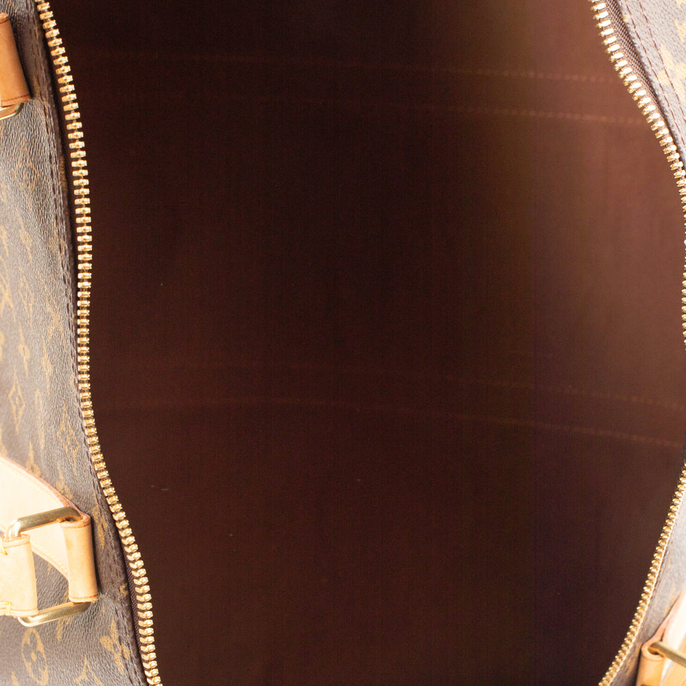 Keepall 60 Vintage en toile monogram marron