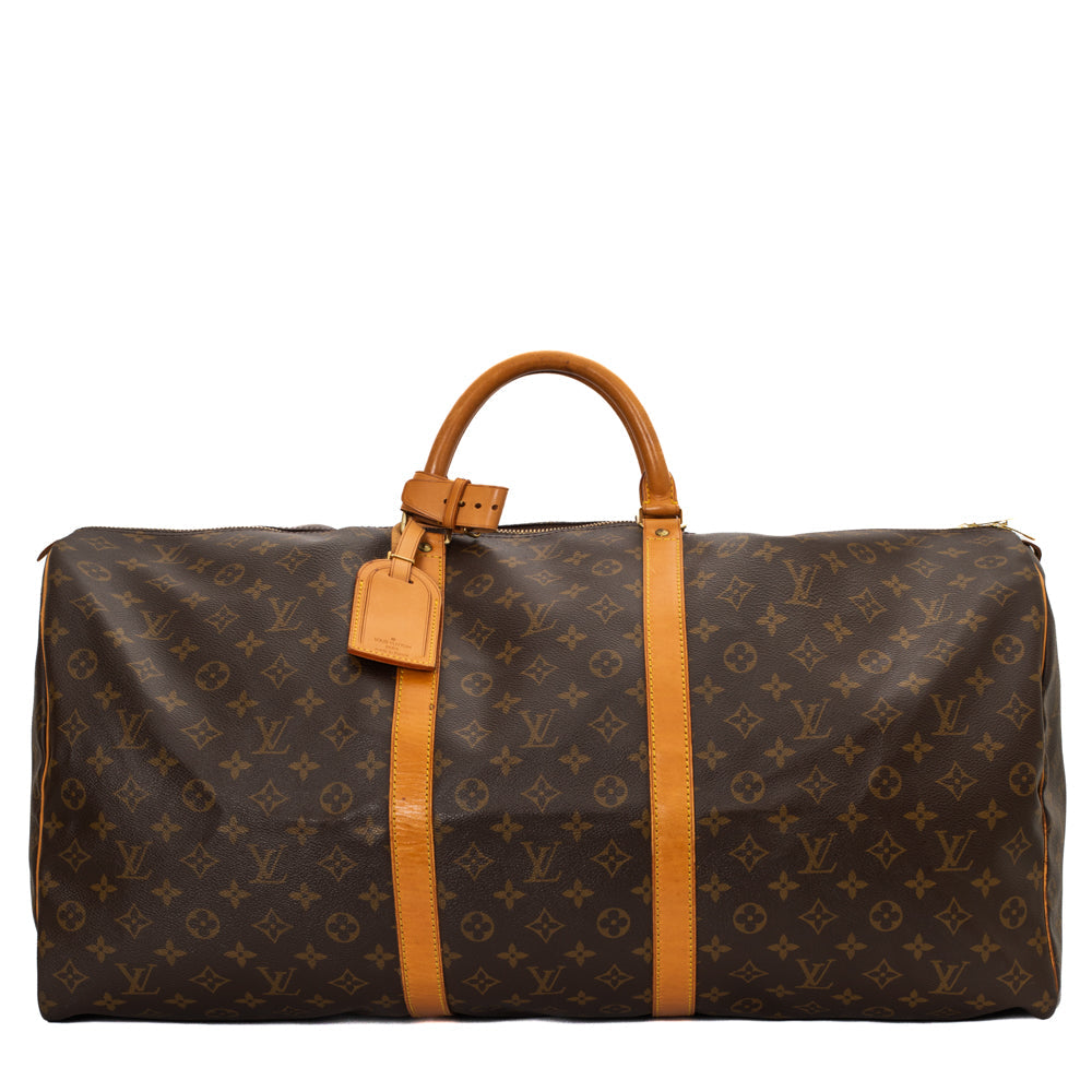 Keepall 60 Vintage en toile monogram marron