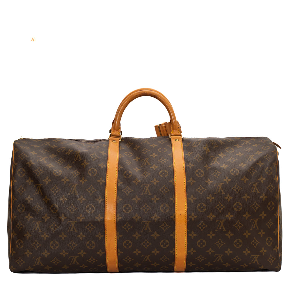 Keepall 60 Vintage en toile monogram marron