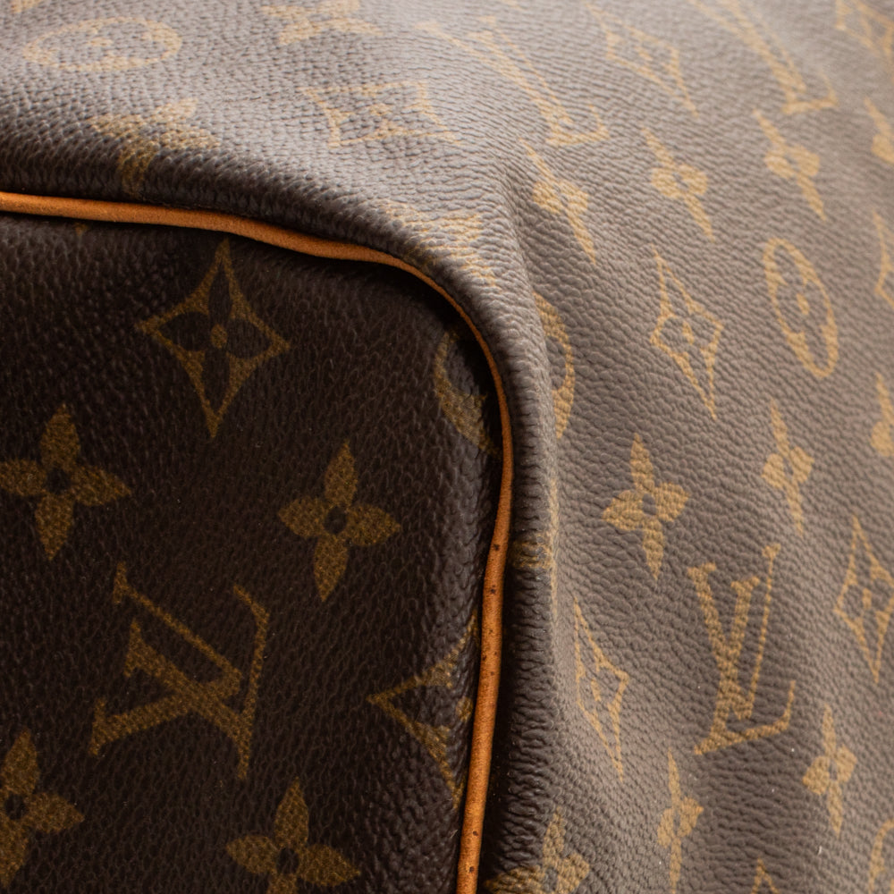 Keepall 60 Vintage en toile monogram marron