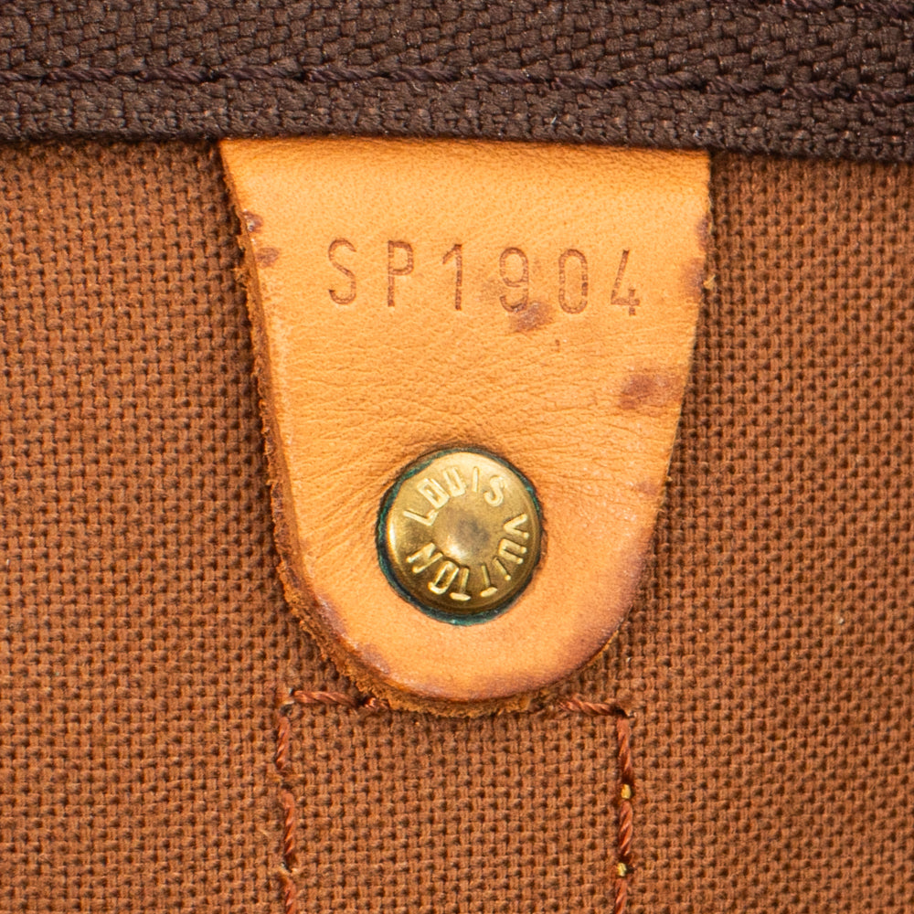 Keepall 60 Vintage en toile monogram marron