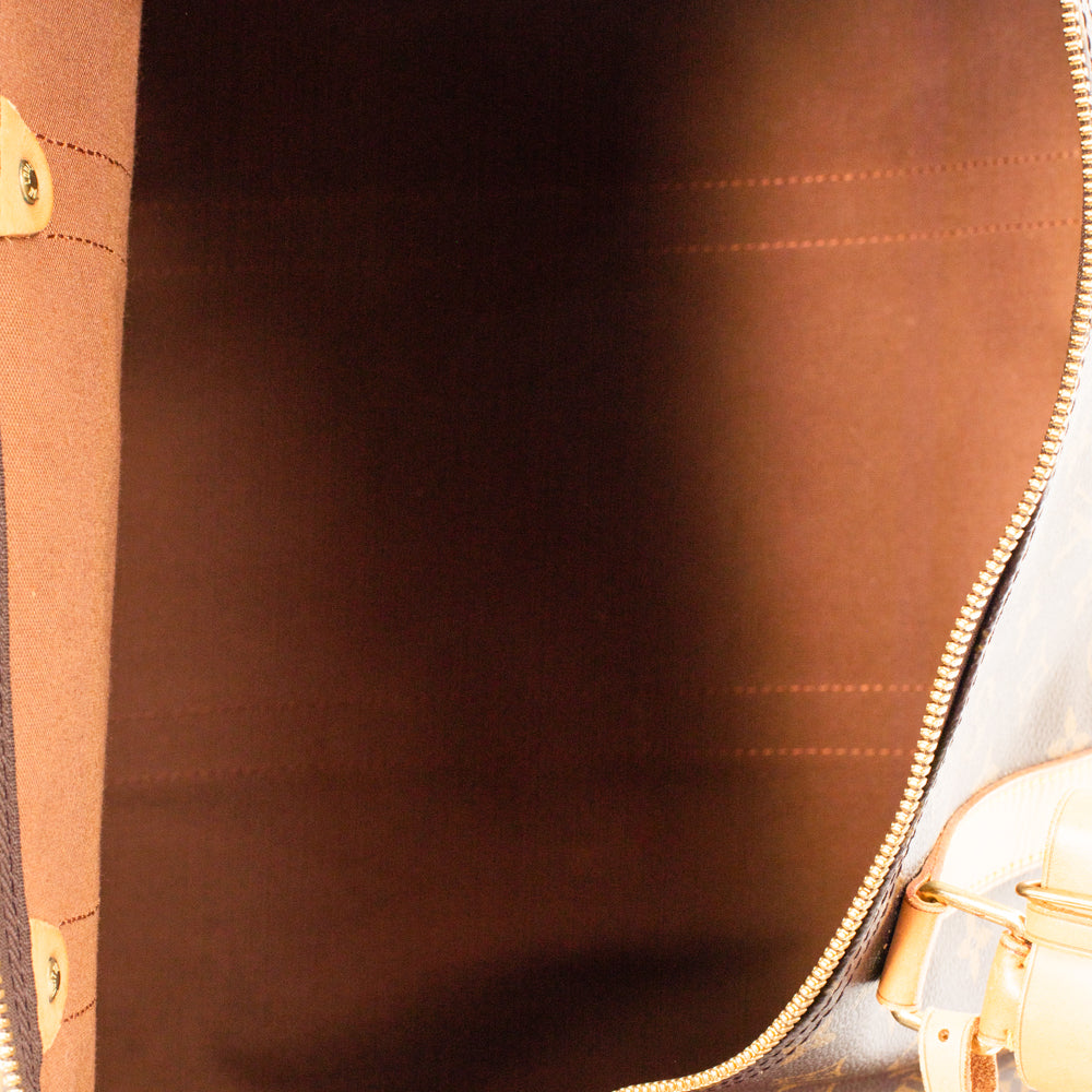 Keepall 60 Vintage en toile monogram marron