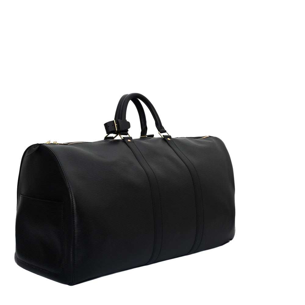 Keepall 55 Vintage en cuir épi noir