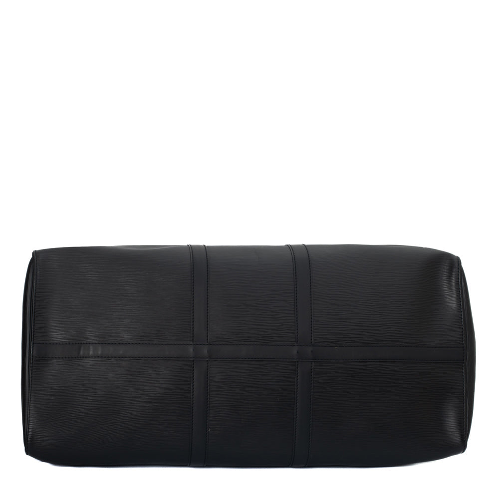Keepall 55 Vintage en cuir épi noir