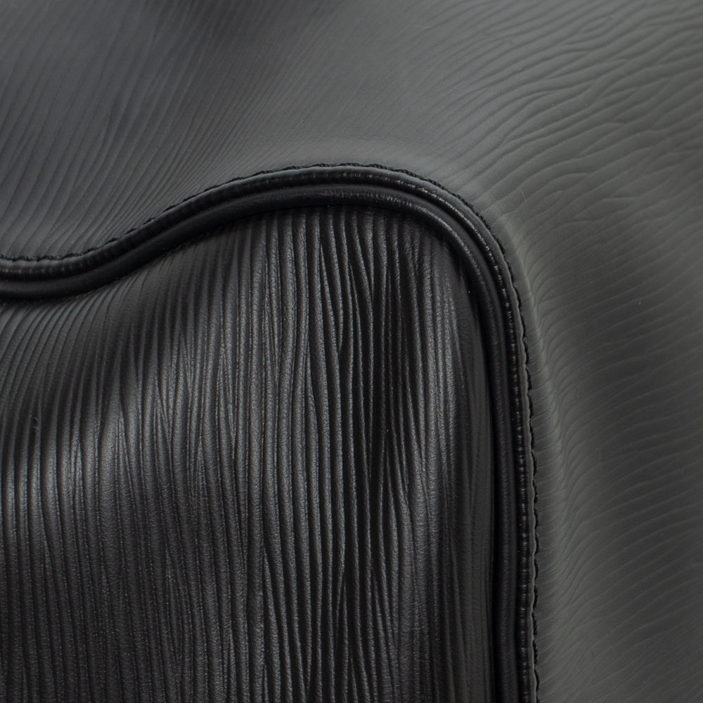 Keepall 55 Vintage en cuir épi noir