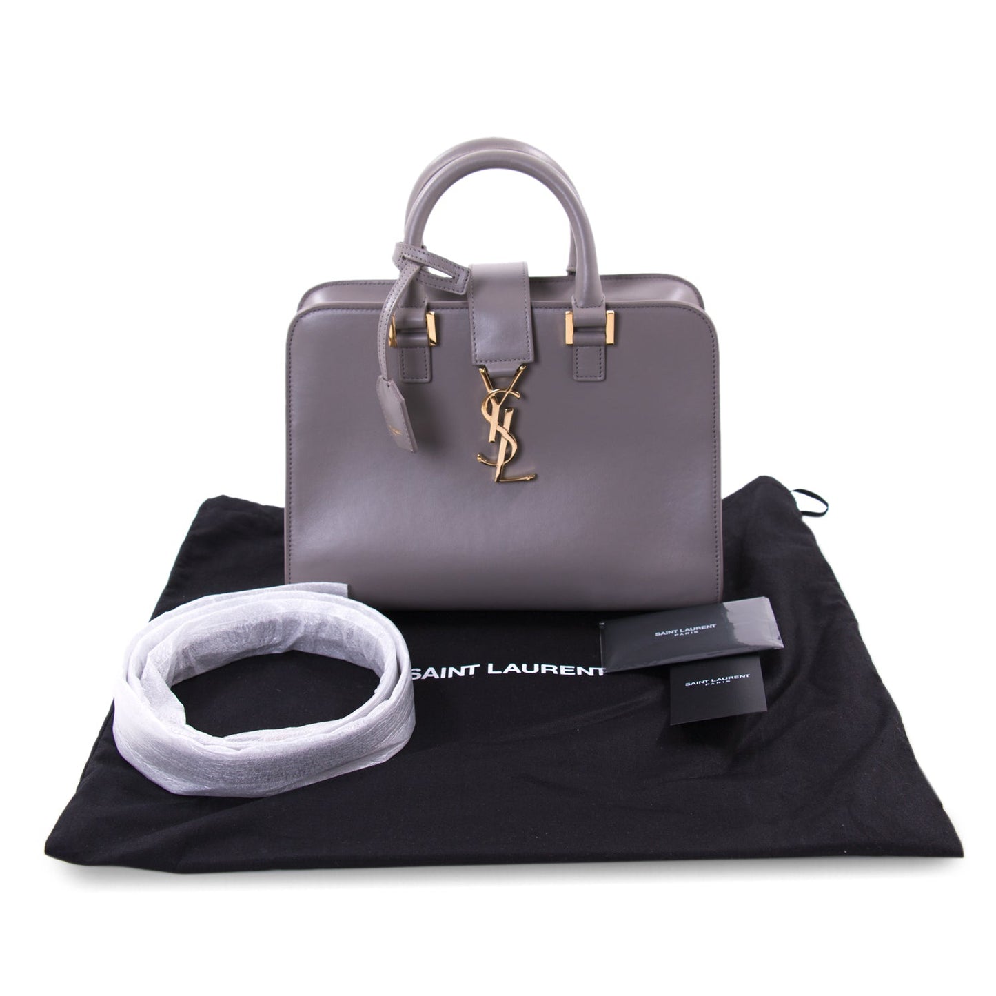 Saint Laurent Monogram Cabas Baby Leather Tote