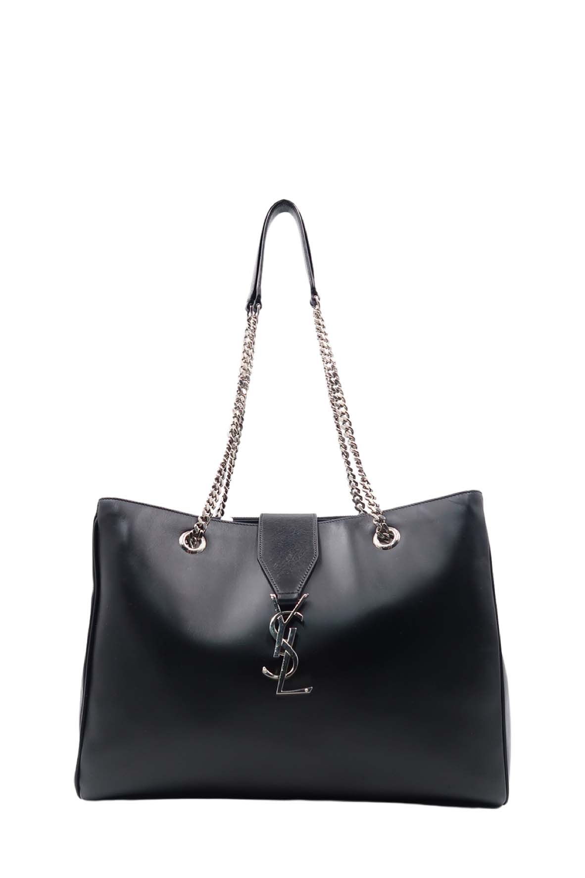 Cassandre Monogram Shopping Tote Black