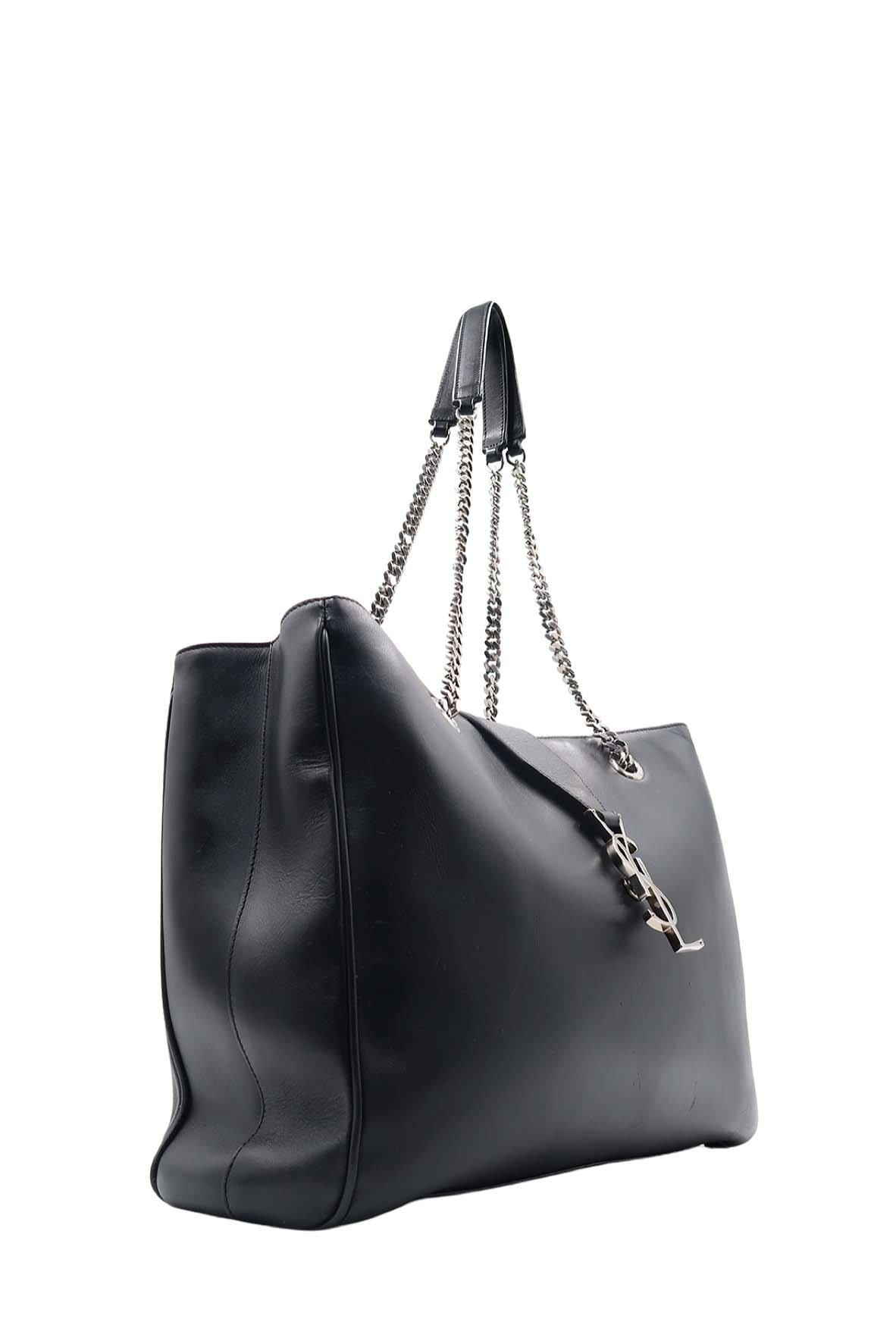 Cassandre Monogram Shopping Tote Black